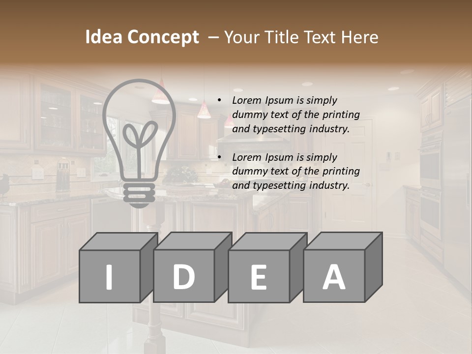 Eat Counter Luxury PowerPoint Template