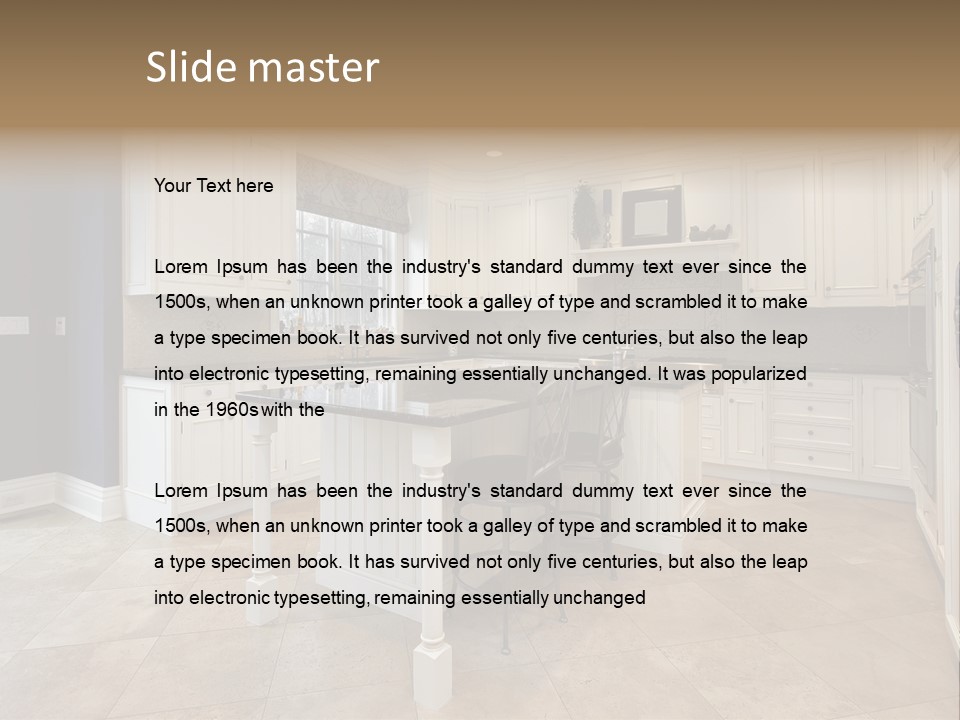 Luxury Living Floor PowerPoint Template