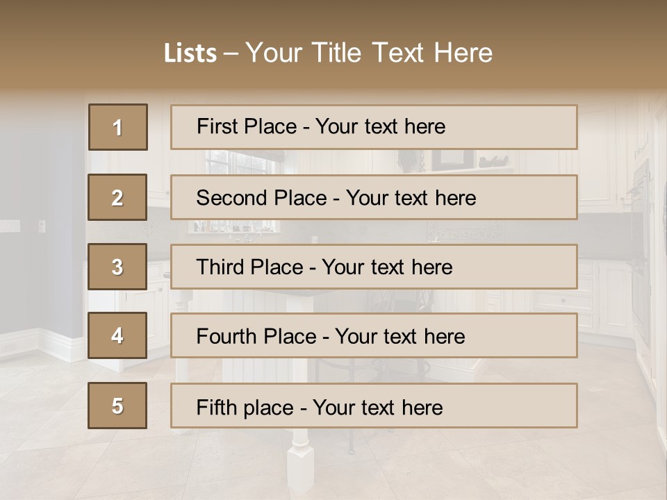 Luxury Living Floor PowerPoint Template