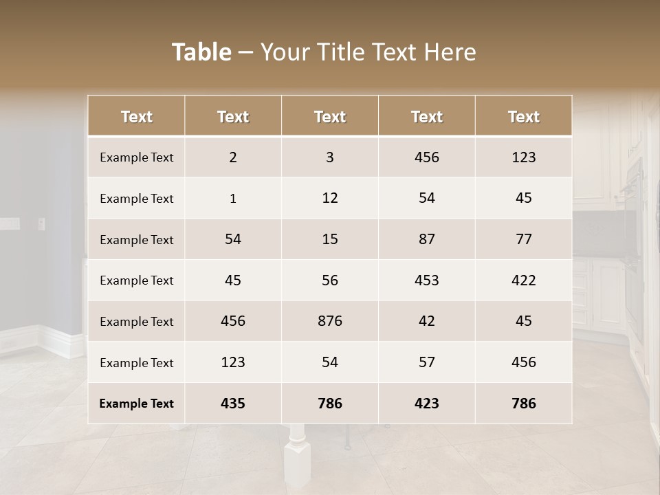 Luxury Living Floor PowerPoint Template