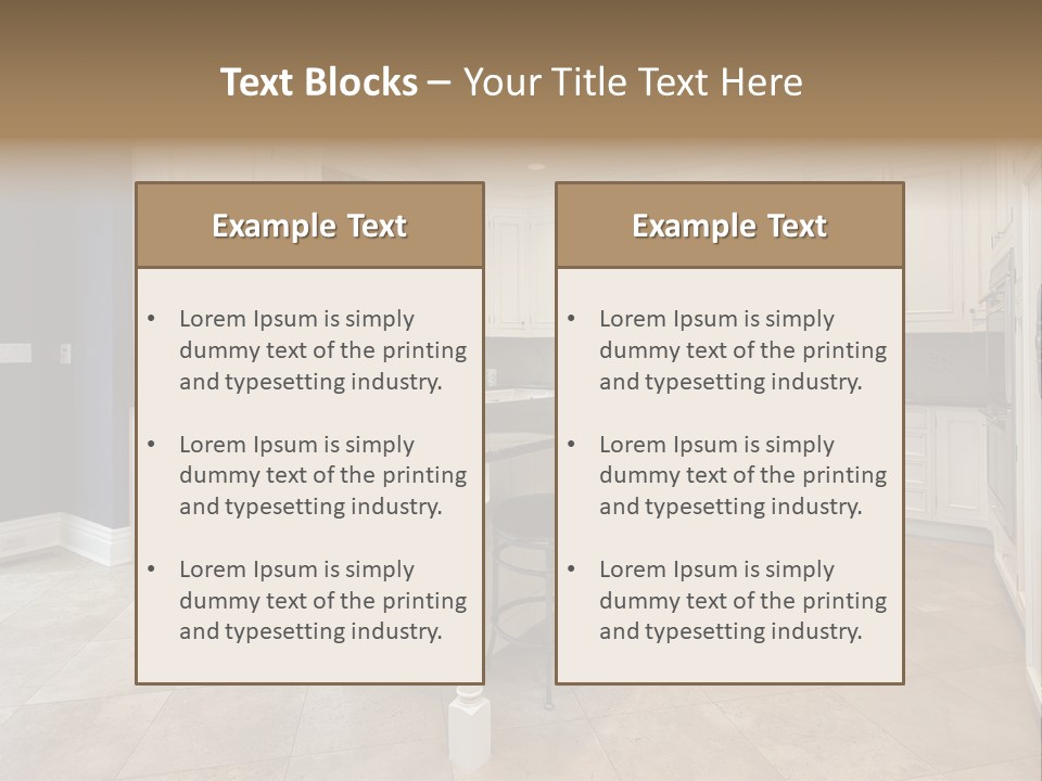 Luxury Living Floor PowerPoint Template