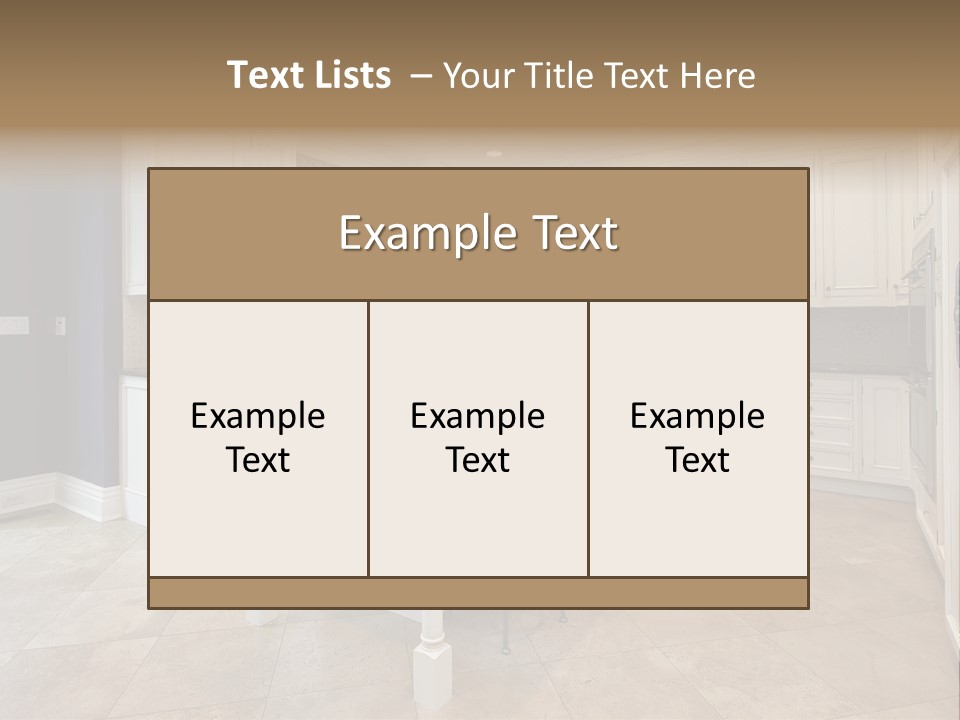 Luxury Living Floor PowerPoint Template