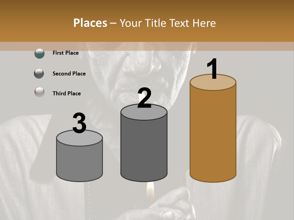 Male Face Habit PowerPoint Template
