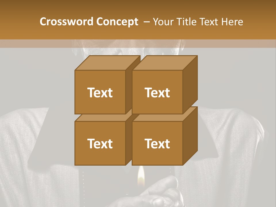 Male Face Habit PowerPoint Template