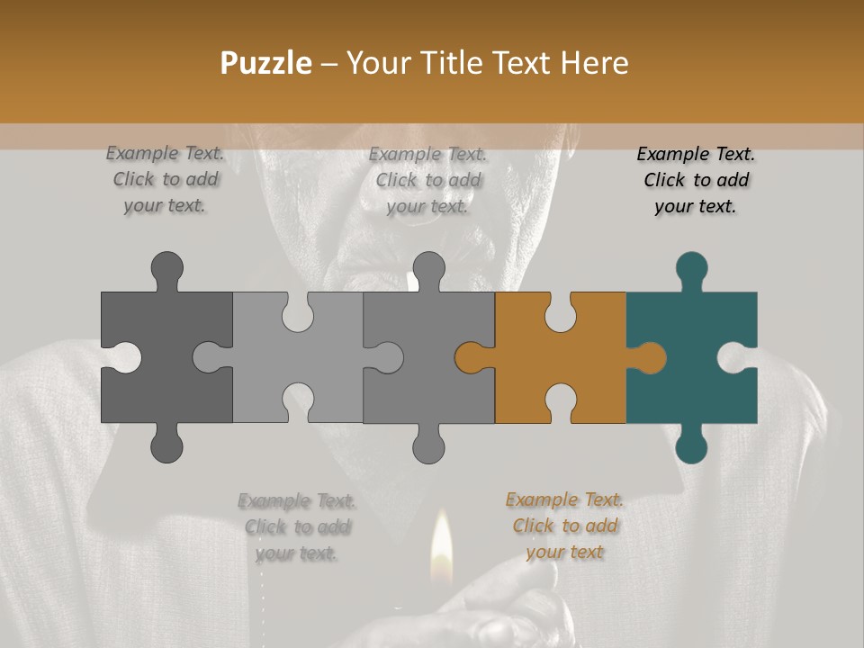 Male Face Habit PowerPoint Template