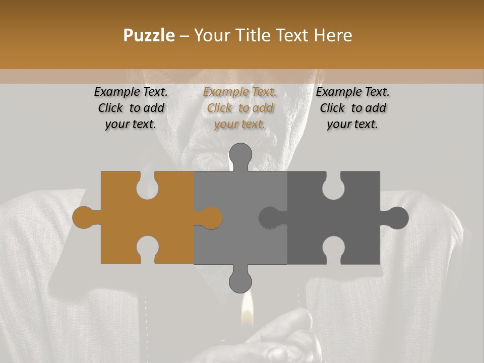 Male Face Habit PowerPoint Template