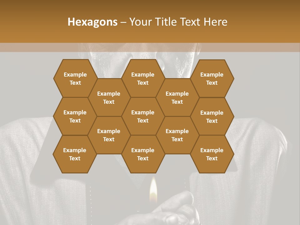 Male Face Habit PowerPoint Template