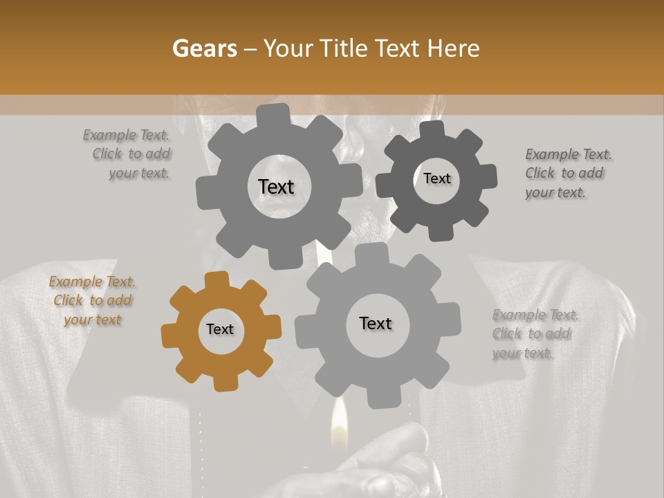 Male Face Habit PowerPoint Template