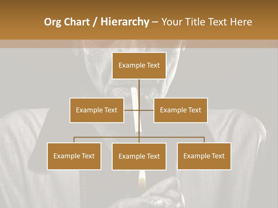 Male Face Habit PowerPoint Template