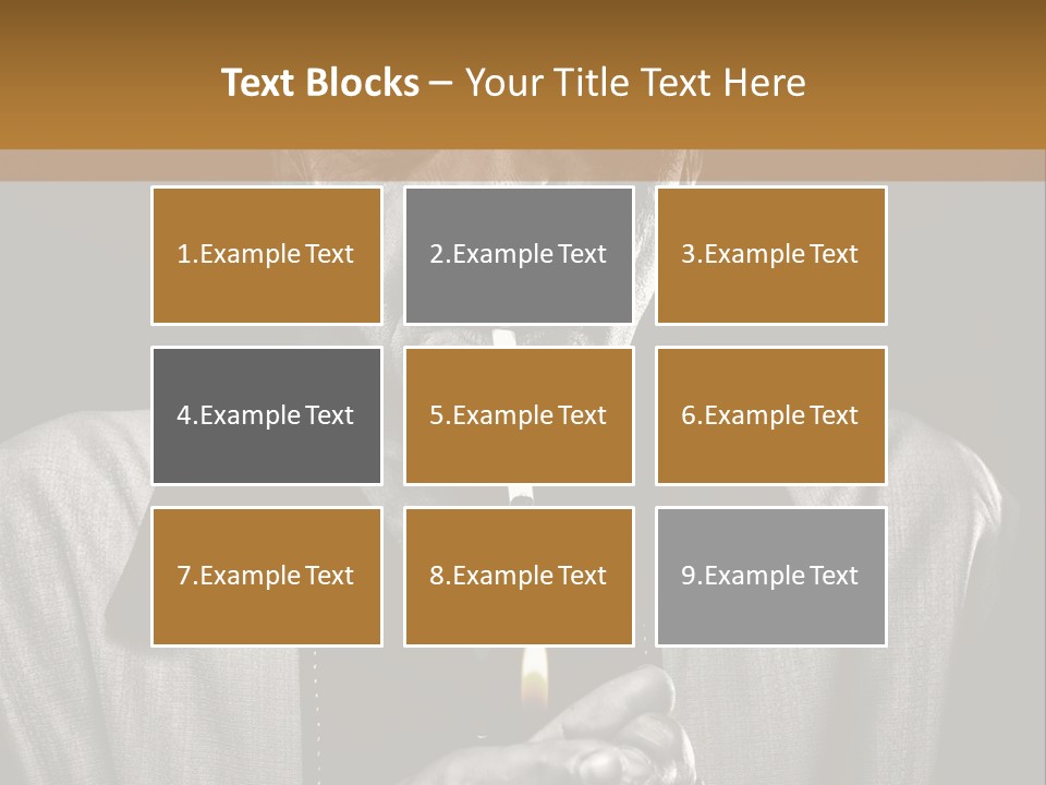 Male Face Habit PowerPoint Template