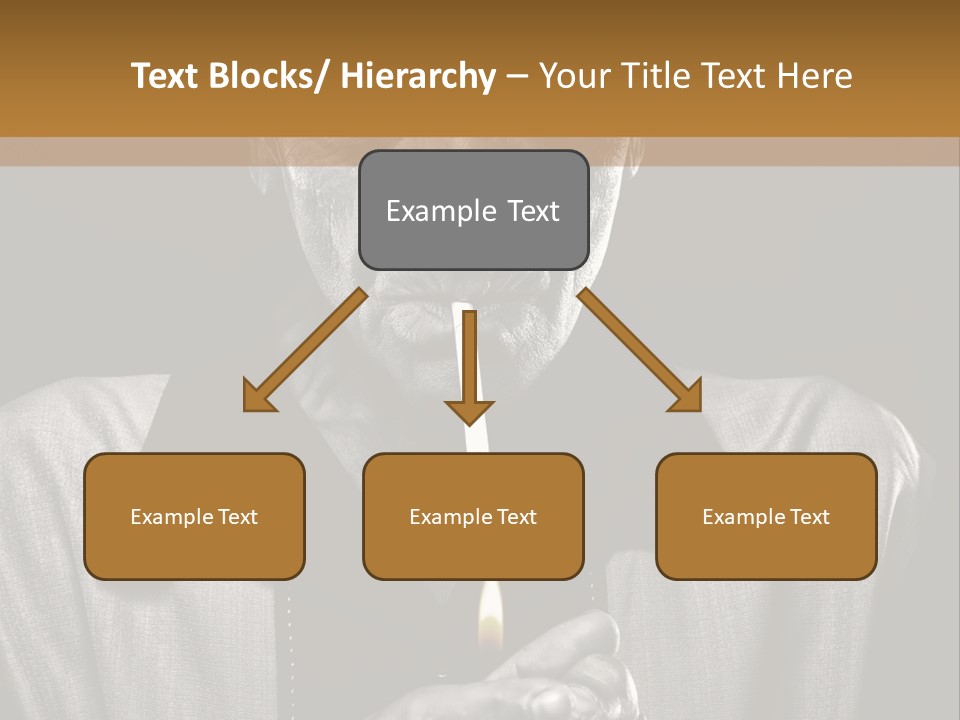 Male Face Habit PowerPoint Template