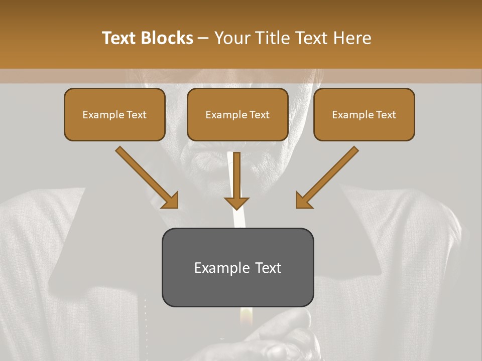 Male Face Habit PowerPoint Template