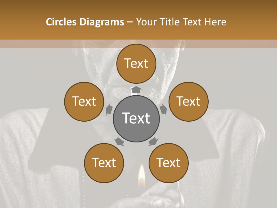 Male Face Habit PowerPoint Template