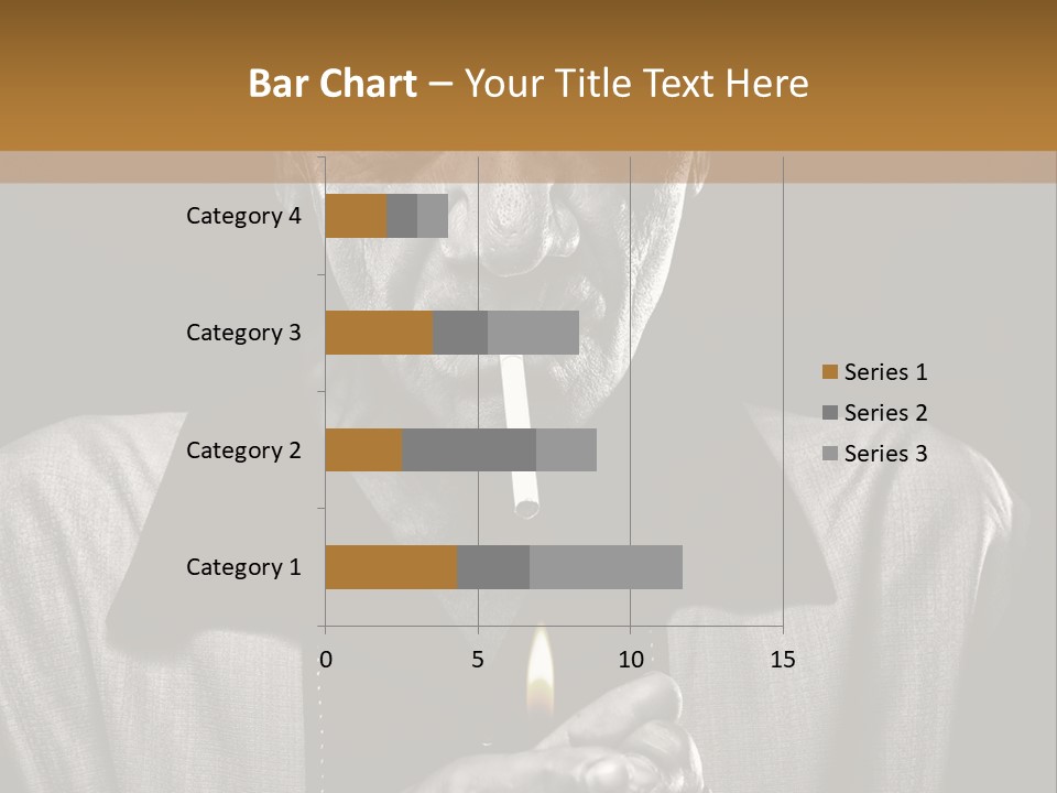 Male Face Habit PowerPoint Template