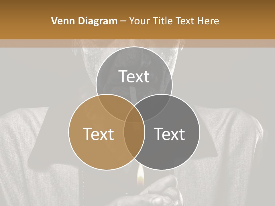 Male Face Habit PowerPoint Template