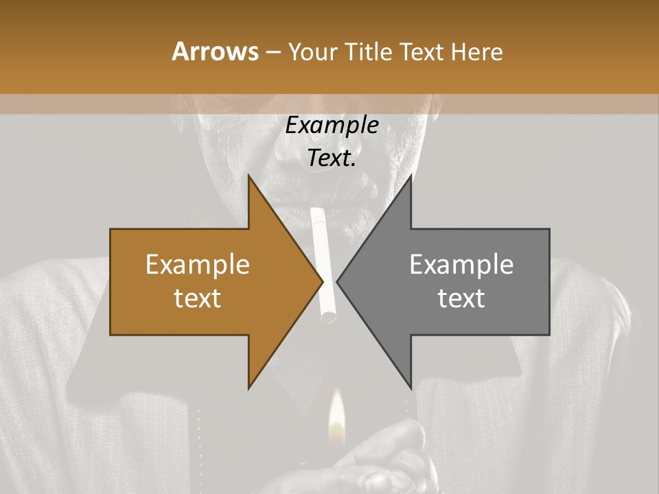 Male Face Habit PowerPoint Template