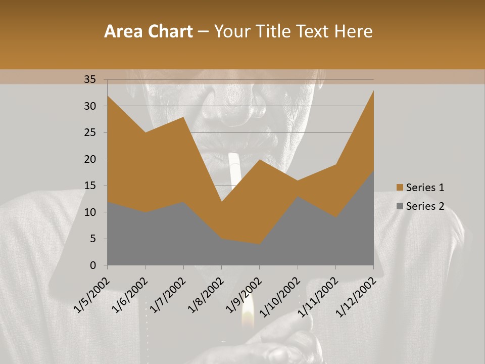Male Face Habit PowerPoint Template
