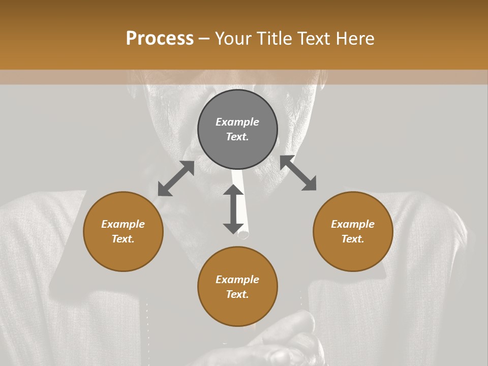 Male Face Habit PowerPoint Template
