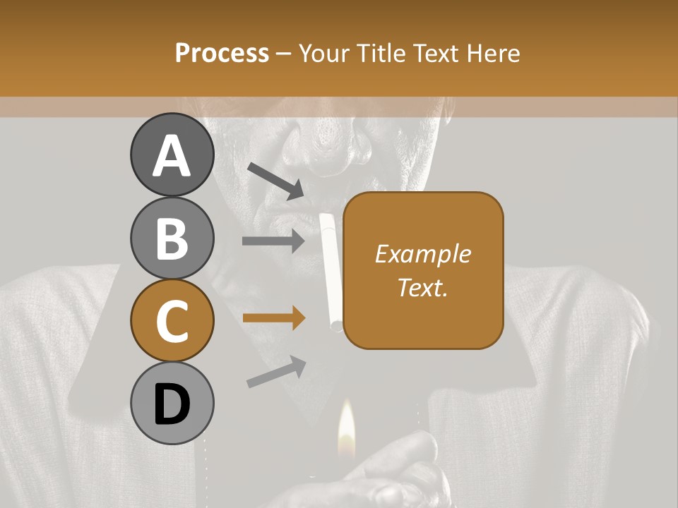 Male Face Habit PowerPoint Template