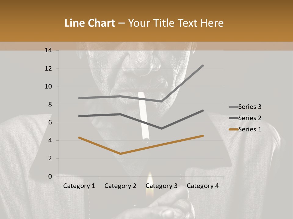 Male Face Habit PowerPoint Template