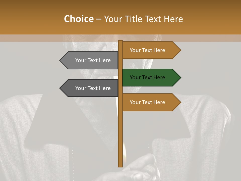 Male Face Habit PowerPoint Template