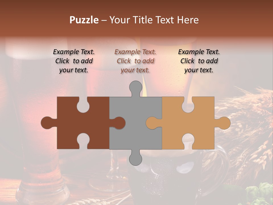 Close Black Lager PowerPoint Template