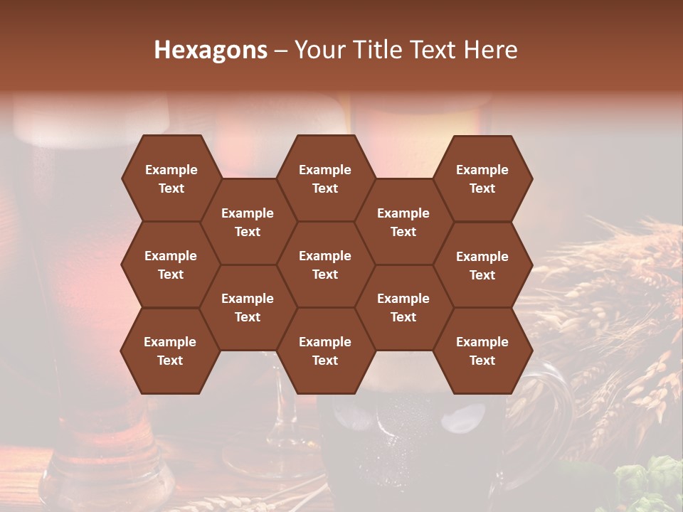 Close Black Lager PowerPoint Template