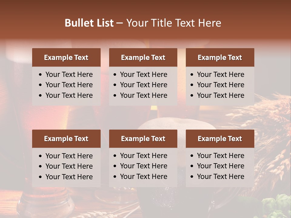 Close Black Lager PowerPoint Template