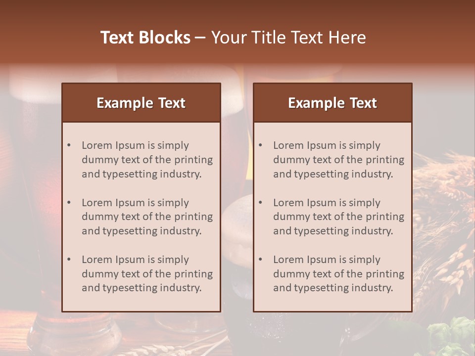 Close Black Lager PowerPoint Template