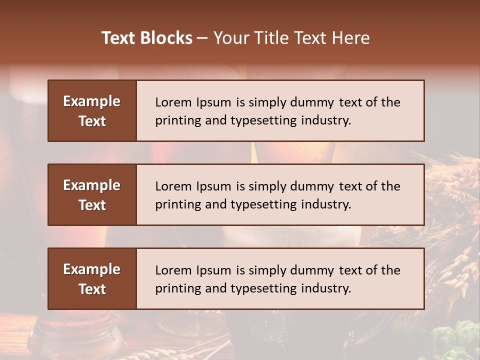 Close Black Lager PowerPoint Template