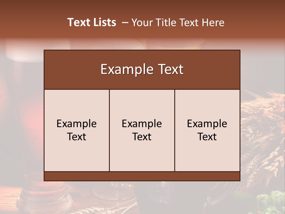 Close Black Lager PowerPoint Template