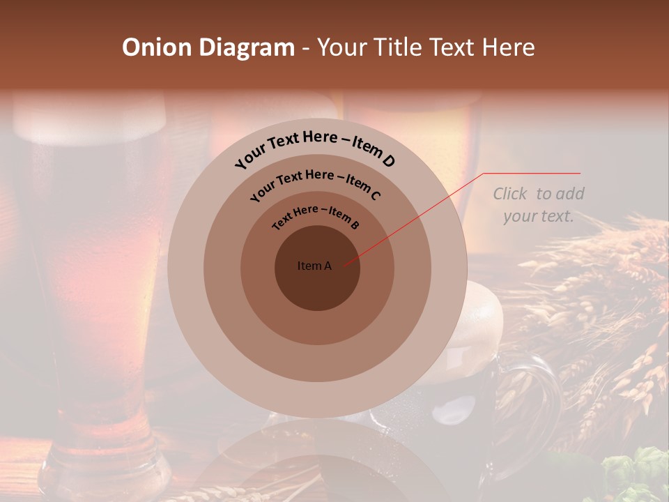 Close Black Lager PowerPoint Template