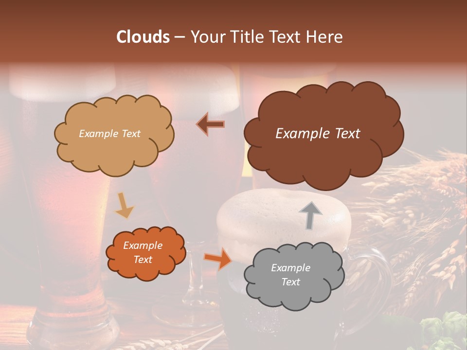 Close Black Lager PowerPoint Template