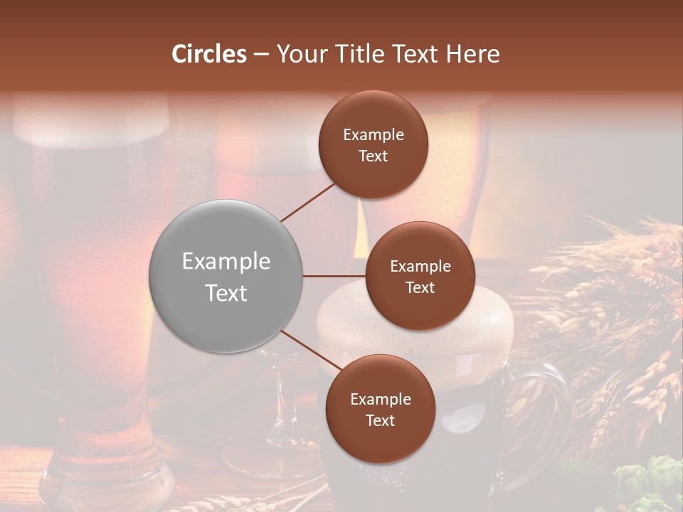 Close Black Lager PowerPoint Template