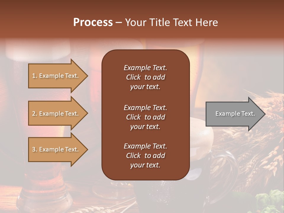 Close Black Lager PowerPoint Template