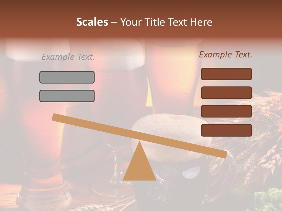 Close Black Lager PowerPoint Template
