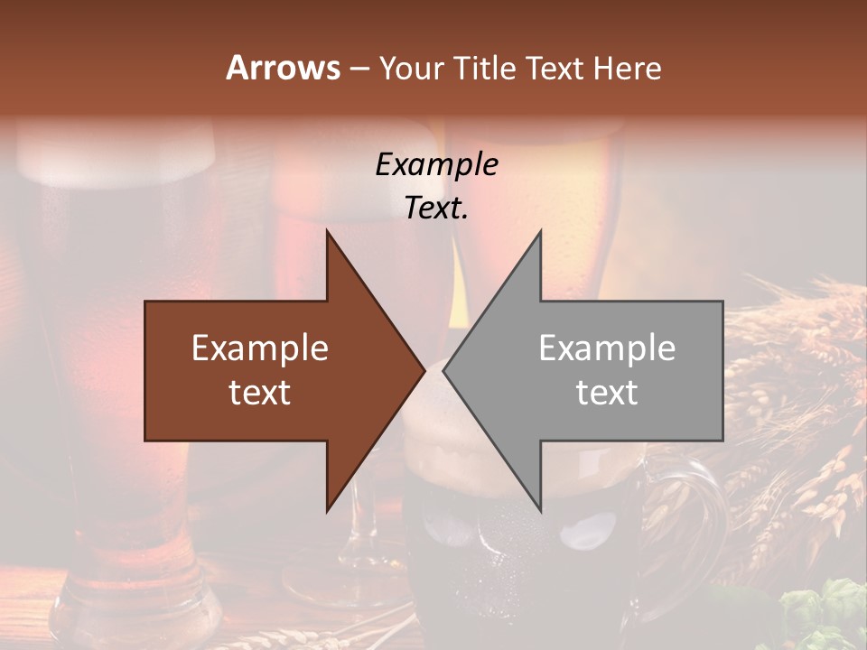 Close Black Lager PowerPoint Template