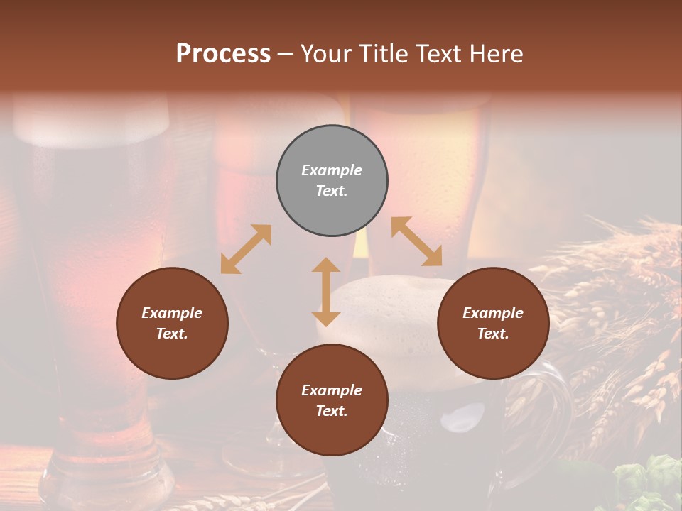 Close Black Lager PowerPoint Template