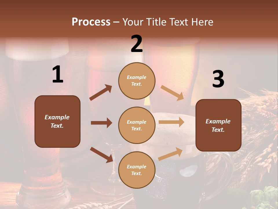 Close Black Lager PowerPoint Template