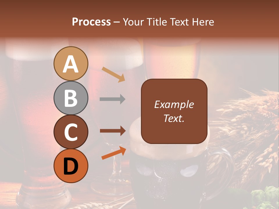Close Black Lager PowerPoint Template