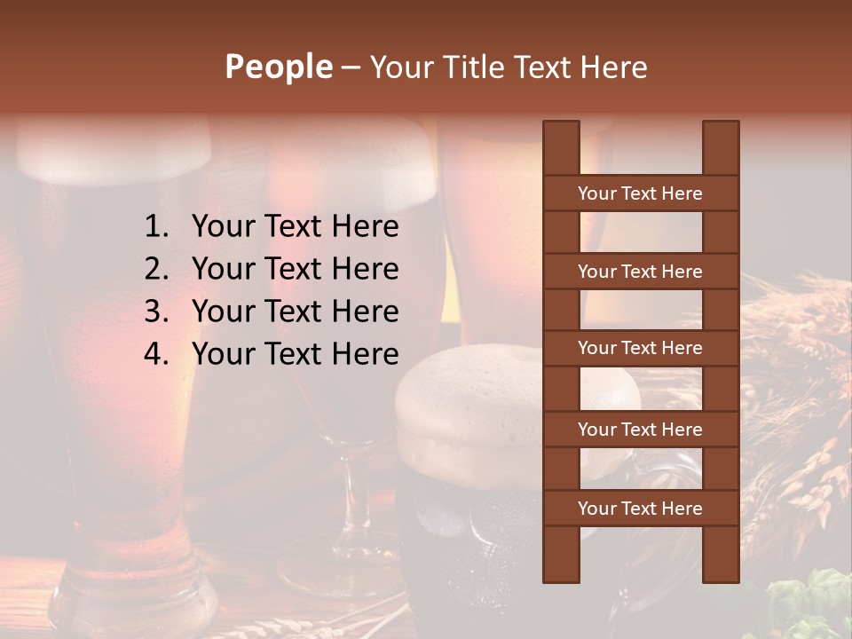 Close Black Lager PowerPoint Template