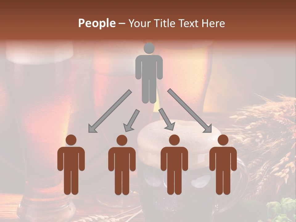 Close Black Lager PowerPoint Template