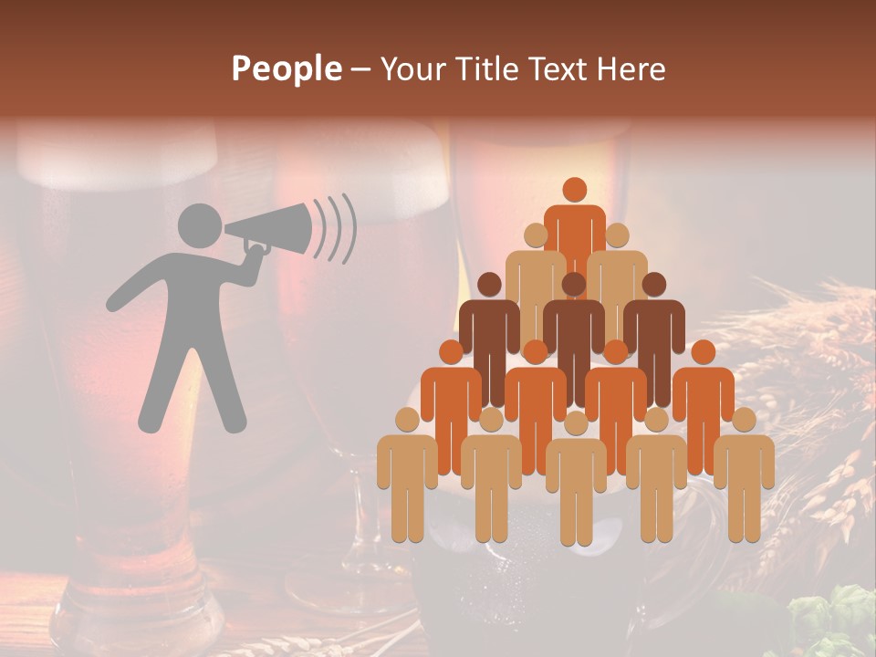 Close Black Lager PowerPoint Template