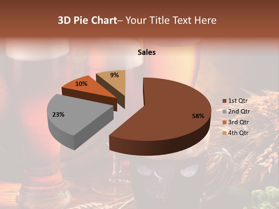 Close Black Lager PowerPoint Template