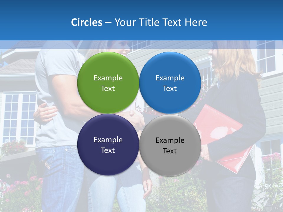 Realtor Handshake Life PowerPoint Template