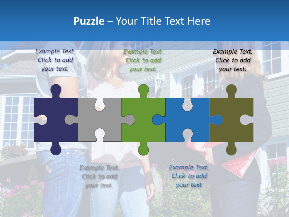 Realtor Handshake Life PowerPoint Template