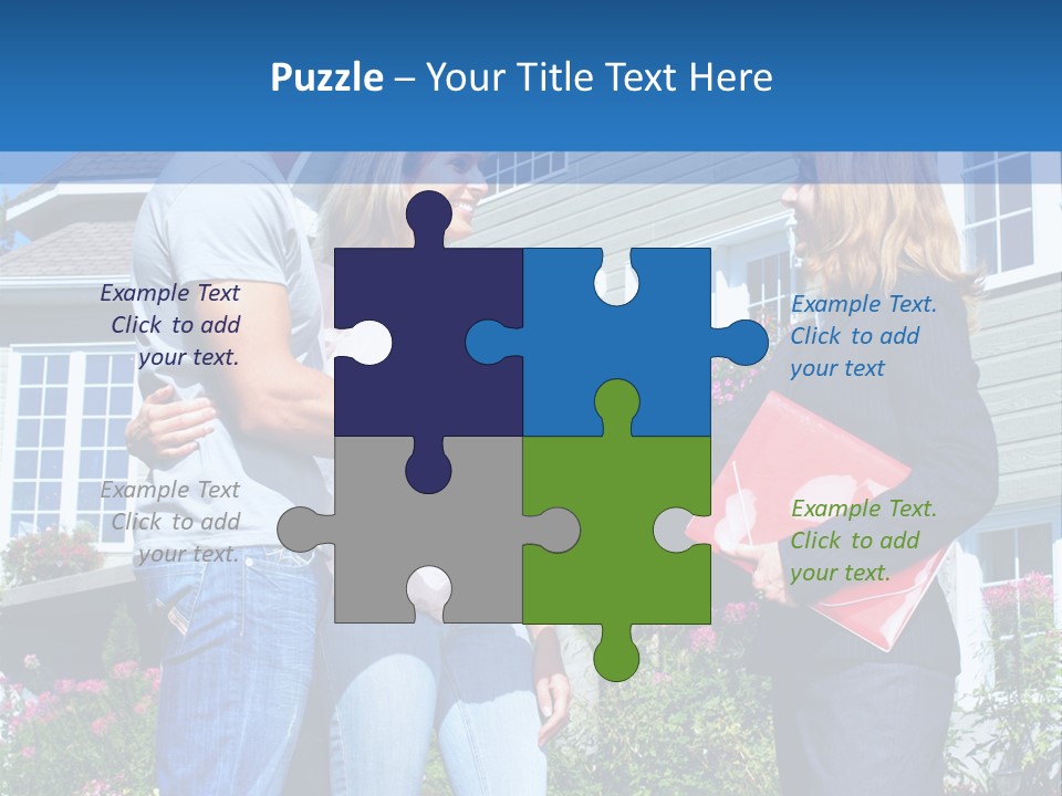 Realtor Handshake Life PowerPoint Template