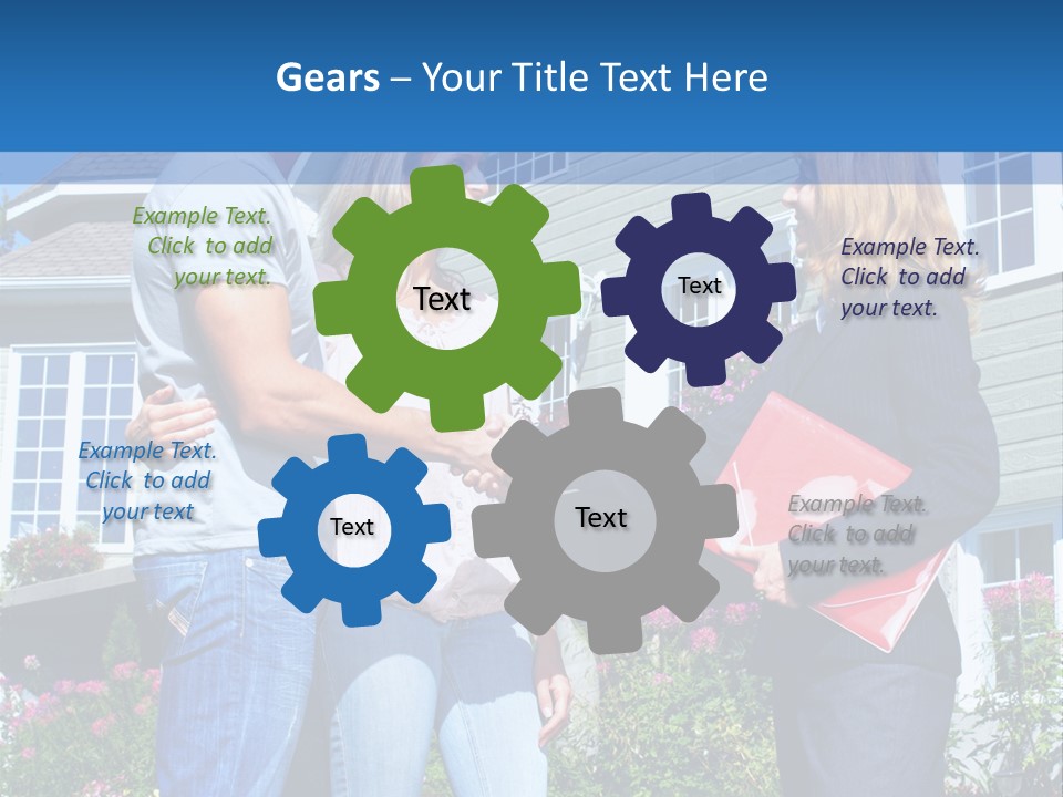 Realtor Handshake Life PowerPoint Template