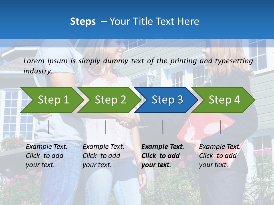 Realtor Handshake Life PowerPoint Template