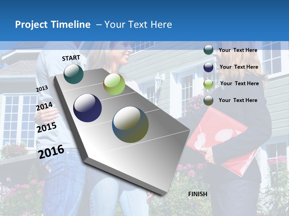 Realtor Handshake Life PowerPoint Template